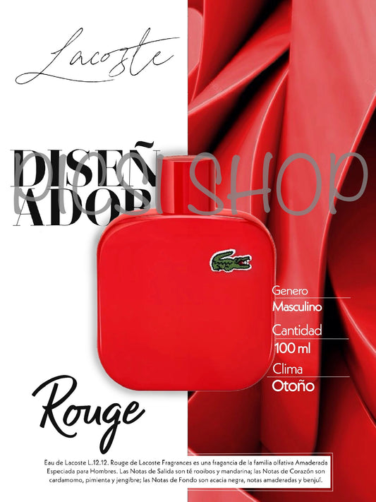 Perfume Eau De Rouge Lacoste